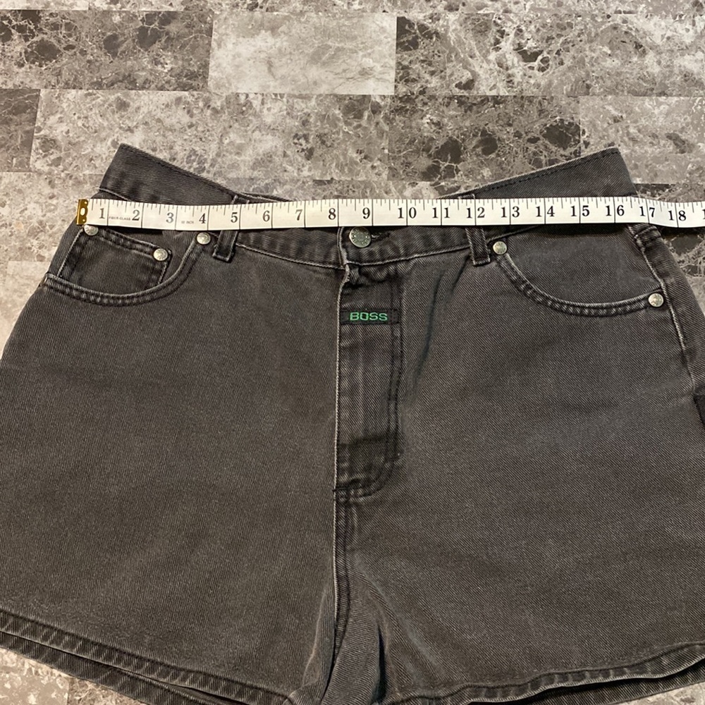 Boss Juniors Dark Gray Jean Shorts - Size 17 / 18 - Picture 7 of 12